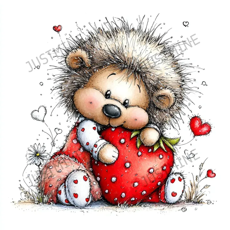 Cute Valentine Hug Clipart