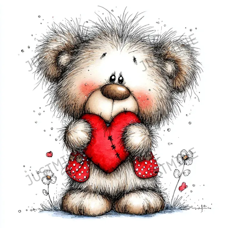 Cute Valentine Hug Clipart