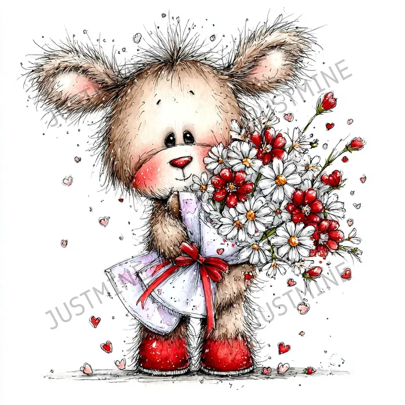 Cute Valentine Hug Clipart