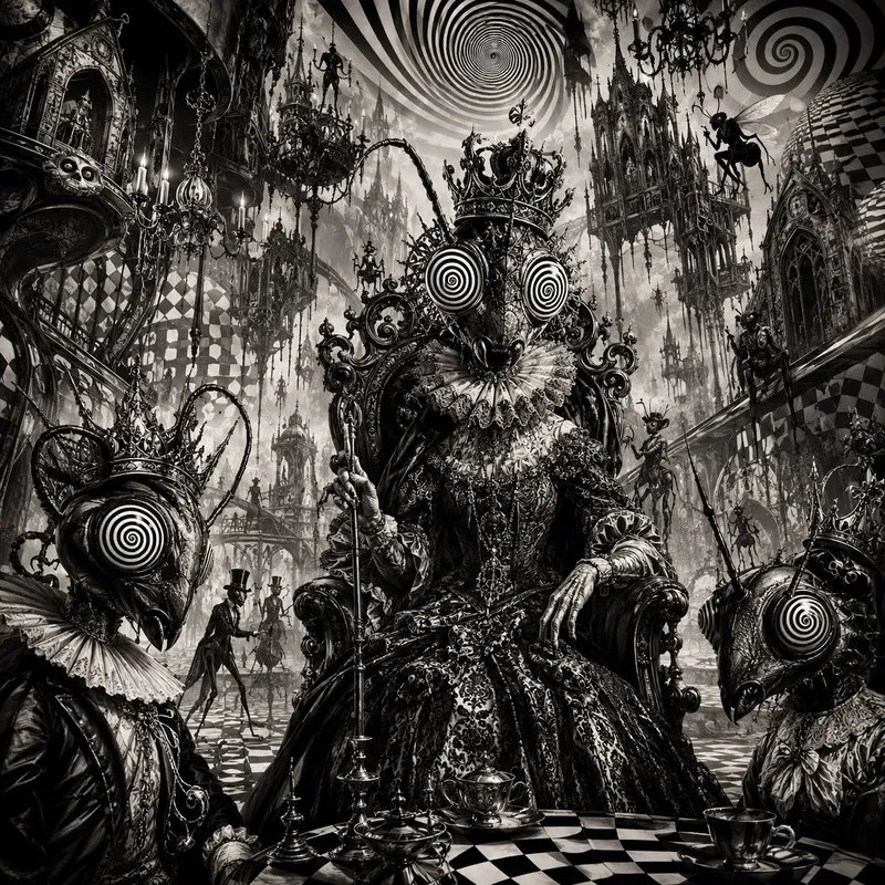 Hypnotic Monochrome Nightmares