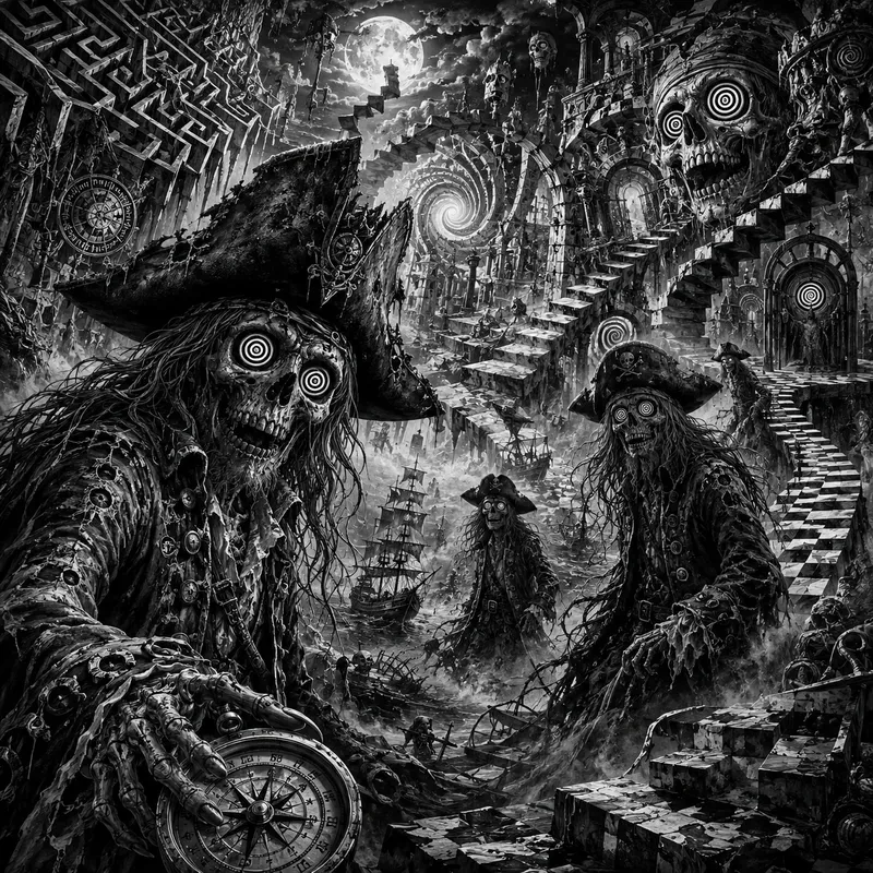 Hypnotic Monochrome Nightmares