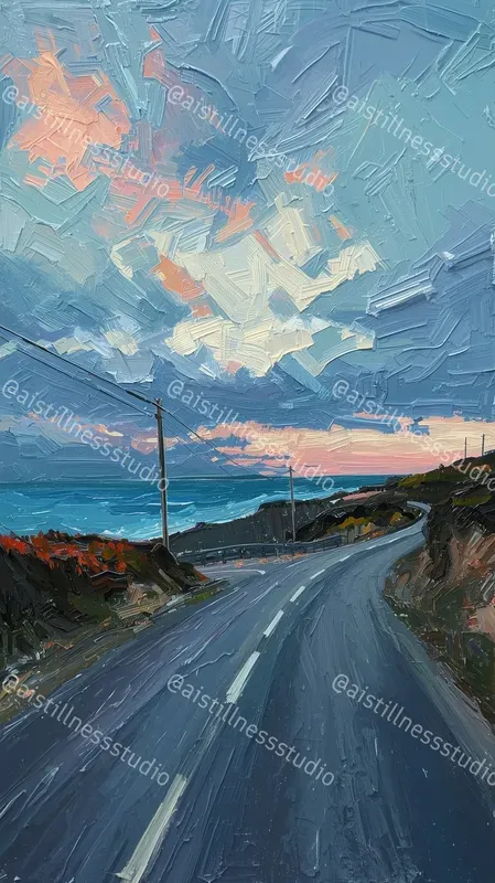 Vivid Impasto Oil Landscape Scenes