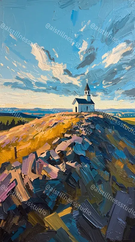 Vivid Impasto Oil Landscape Scenes