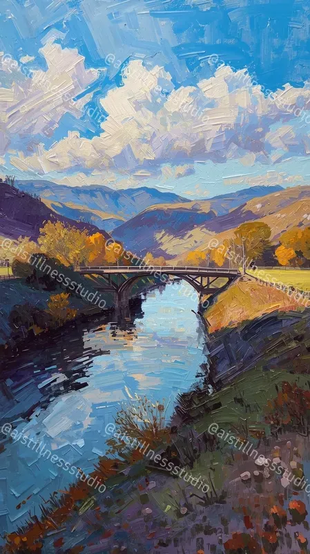 Vivid Impasto Oil Landscape Scenes