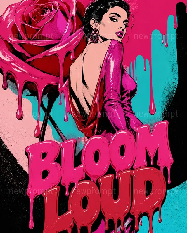 Pop Art Glossy Melt Posters