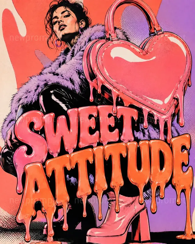 Pop Art Glossy Melt Posters