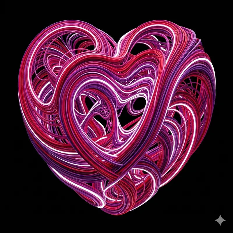 Neon Light Flow 3D Geometries