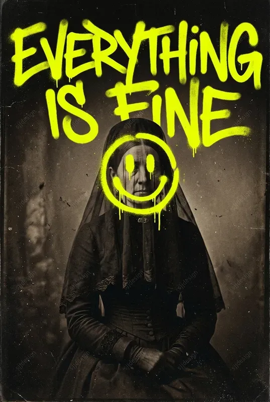 Vintage Neon Meme Portraits