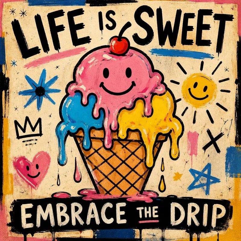 Playful Naive Cartoon Poster Generator