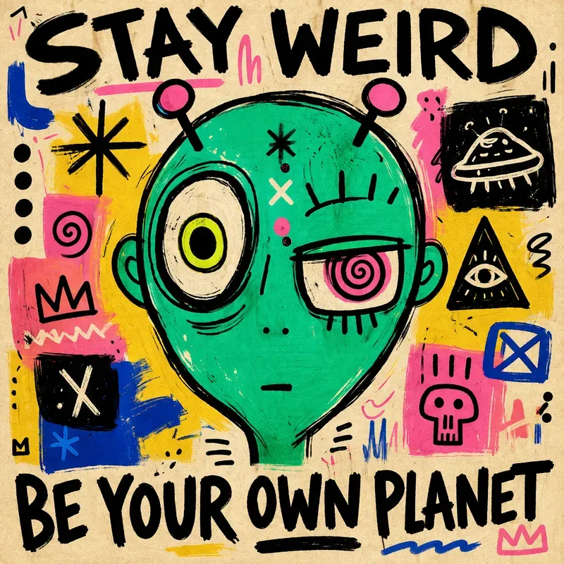 Playful Naive Cartoon Poster Generator