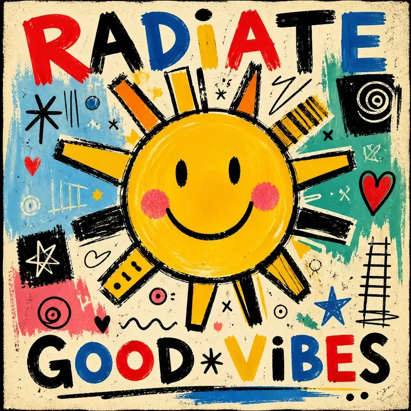 Playful Naive Cartoon Poster Generator