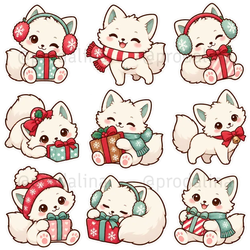 Cute Cozy North Pole Sticker Sheets