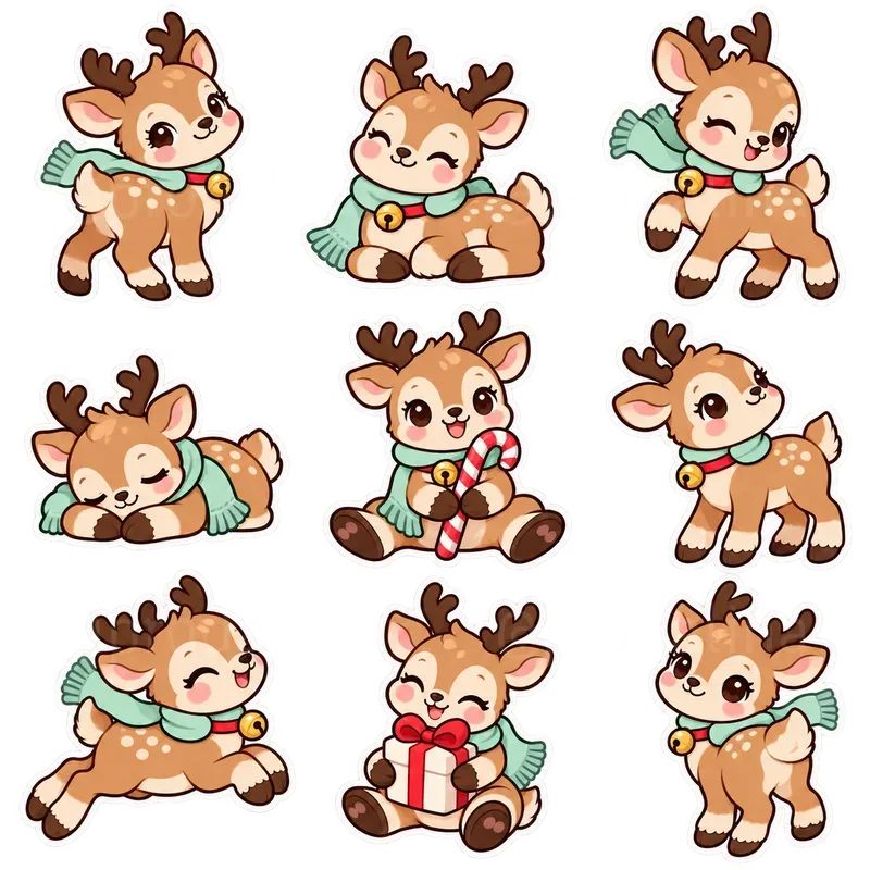 Cute Cozy North Pole Sticker Sheets