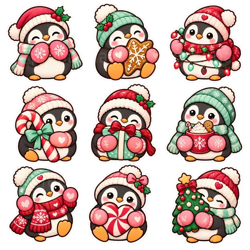 Cute Cozy North Pole Sticker Sheets