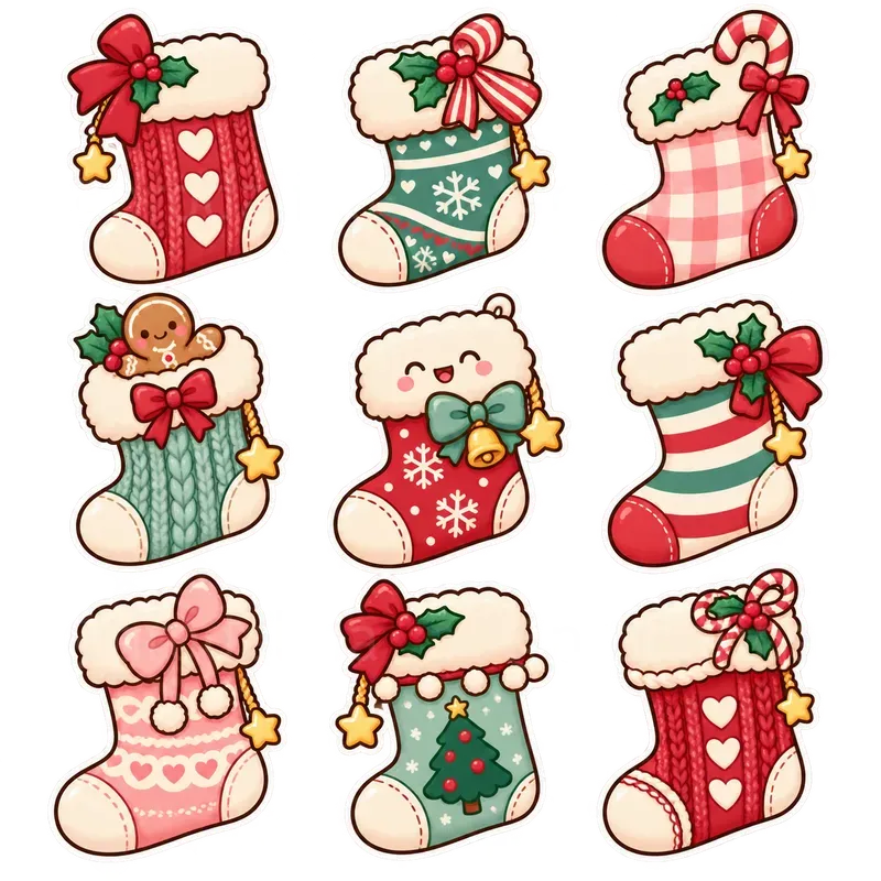 Cute Cozy North Pole Sticker Sheets