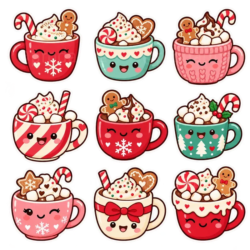 Cute Cozy North Pole Sticker Sheets