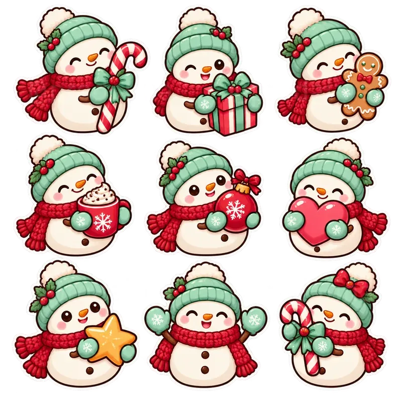 Cute Cozy North Pole Sticker Sheets