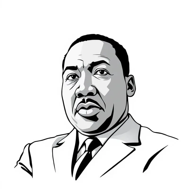 Black And White Strokes Of Famous Persons