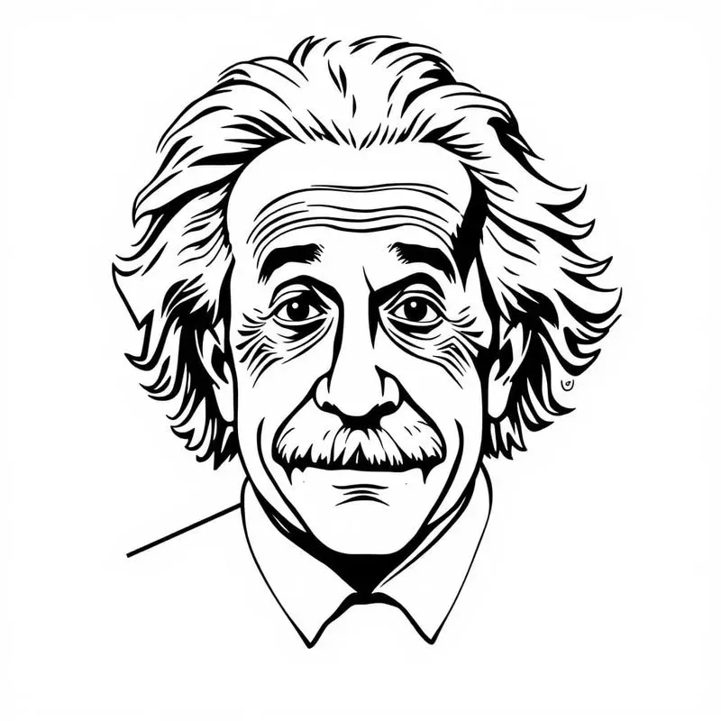 Black And White Strokes Of Famous Persons