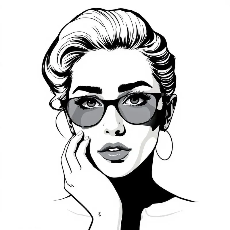 Black And White Strokes Of Famous Persons