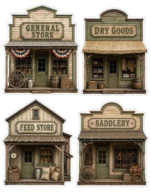 Western Storefront Junk Journals