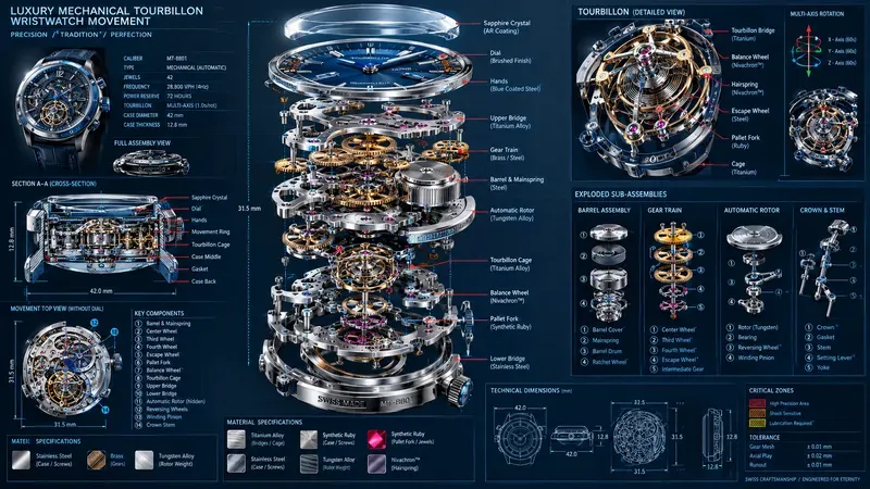 3D Technical Cad Schematic Blueprints