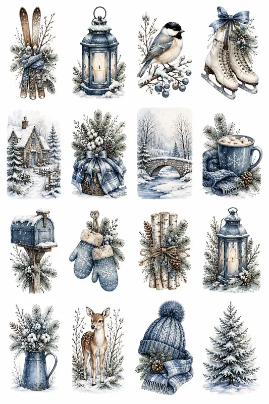 Watercolor Sticker Collections