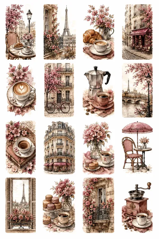 Watercolor Sticker Collections