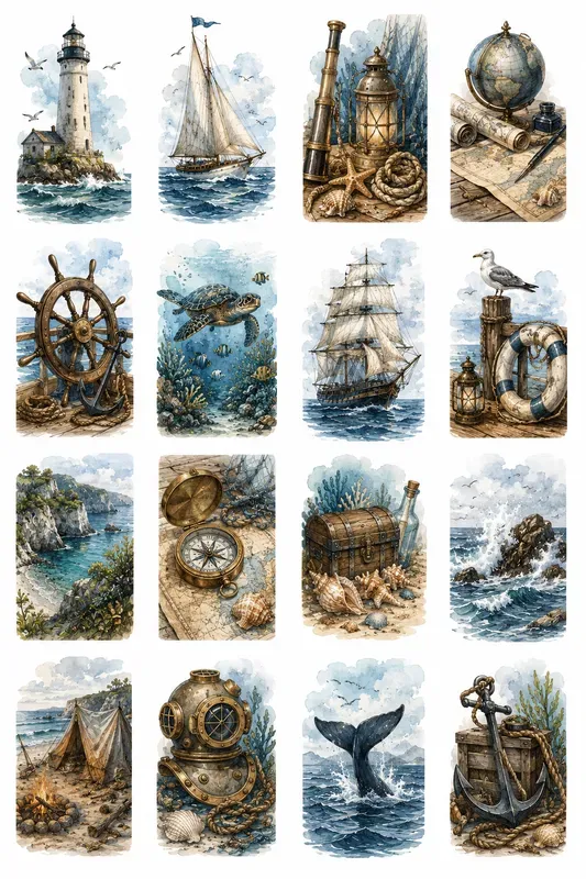 Watercolor Sticker Collections