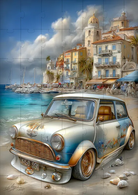 Vintage Coastal Vehicle Art Collections