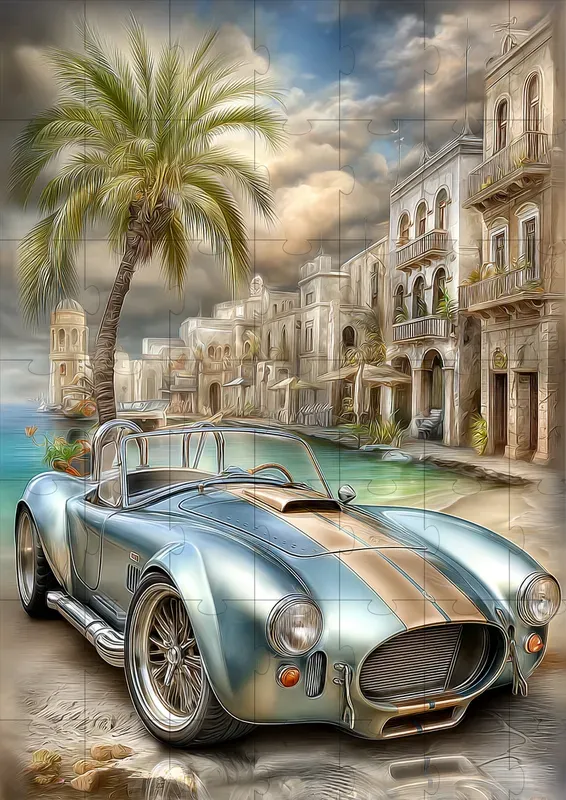 Vintage Coastal Vehicle Art Collections
