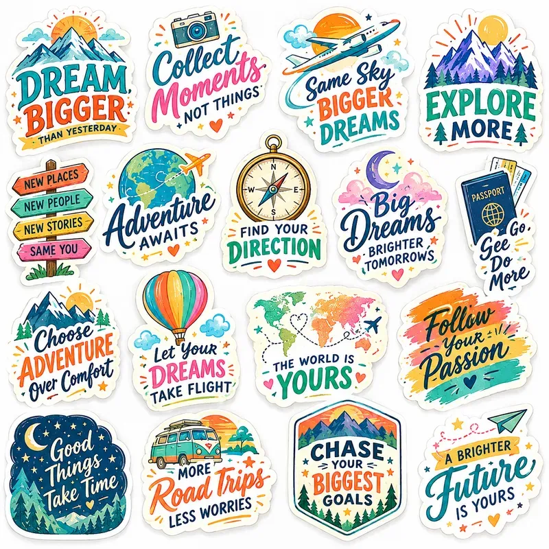 Motivational Quote Sticker Packs