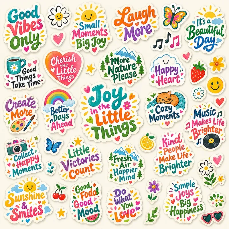 Motivational Quote Sticker Packs