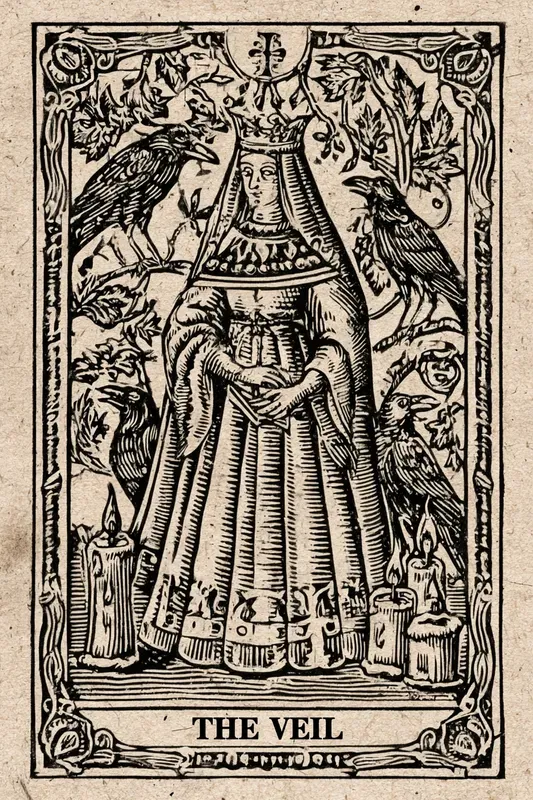 Occult Tarot Woodcut Cards