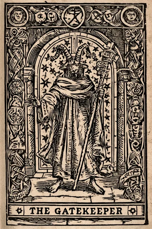 Occult Tarot Woodcut Cards