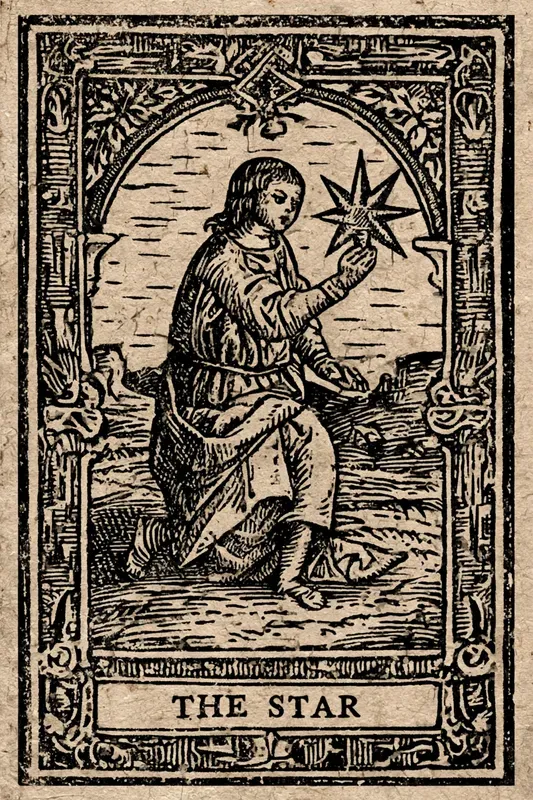 Occult Tarot Woodcut Cards