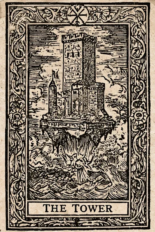 Occult Tarot Woodcut Cards