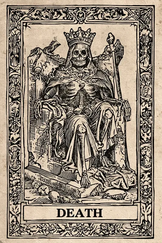 Occult Tarot Woodcut Cards