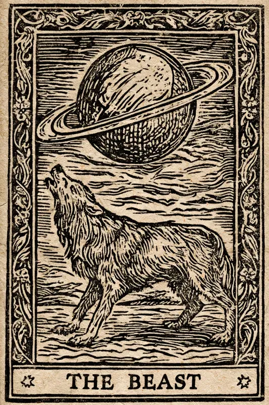 Occult Tarot Woodcut Cards