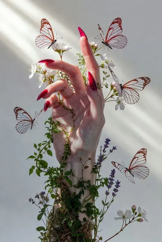 Surreal Botanical Hand Fine Art
