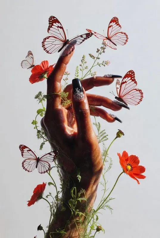 Surreal Botanical Hand Fine Art
