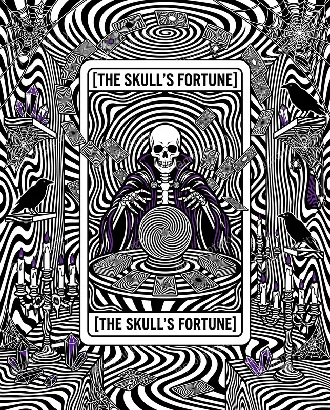 Halloween Psychedelic Op Art