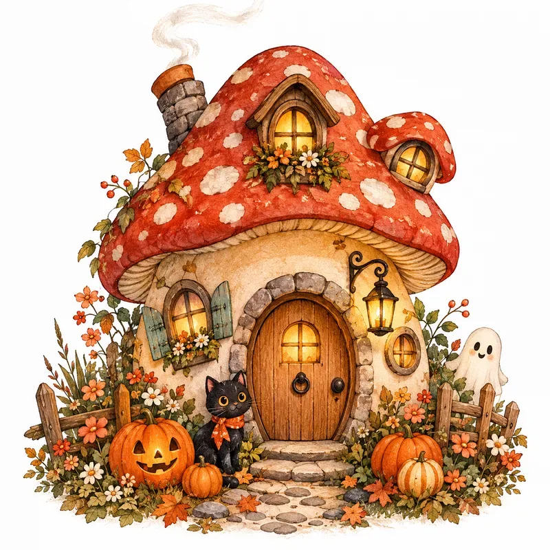 Cute Spooky Storybook Cliparts