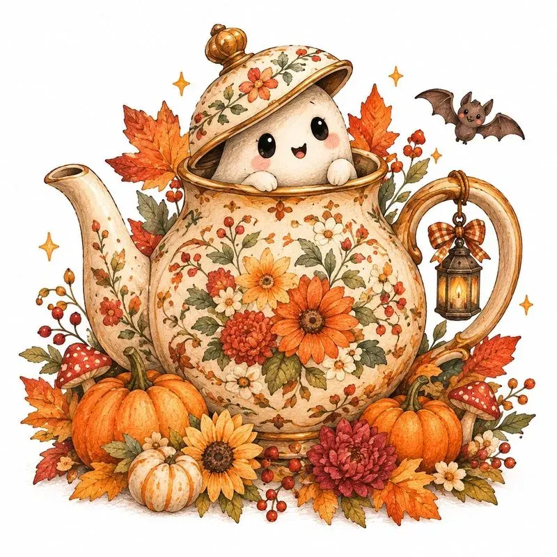 Cute Spooky Storybook Cliparts