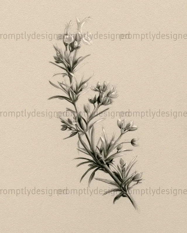 Silverpoint Botanical Drawings