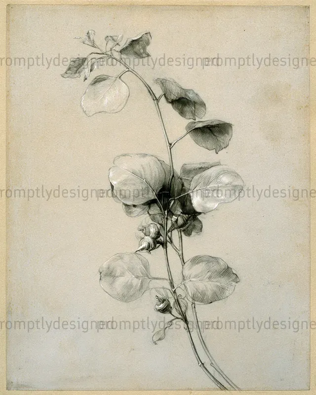 Silverpoint Botanical Drawings