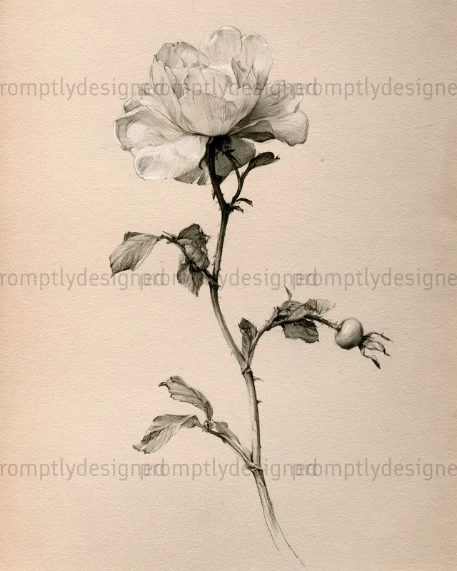 Silverpoint Botanical Drawings