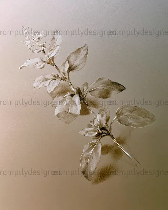 Silverpoint Botanical Drawings