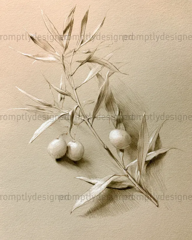Silverpoint Botanical Drawings