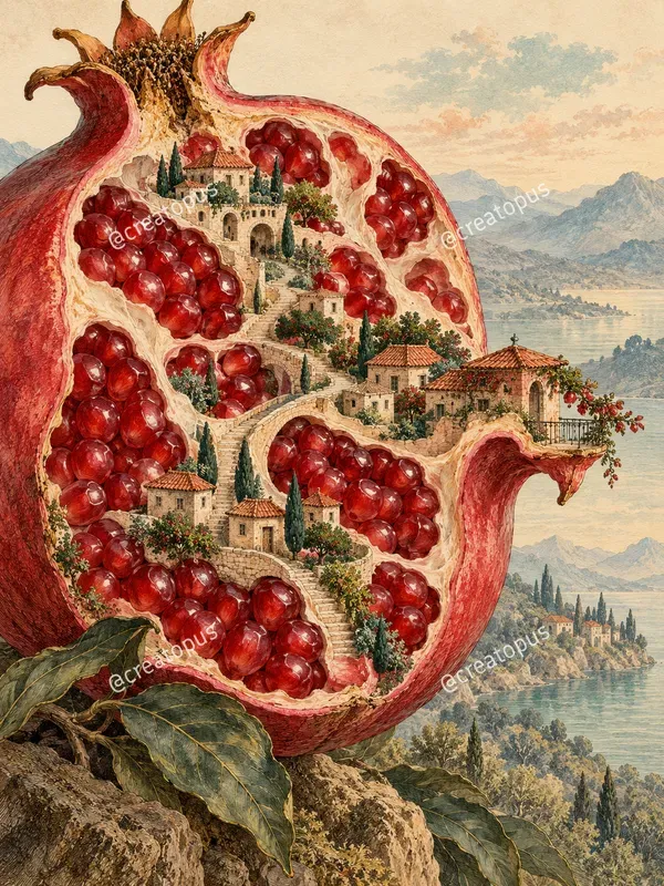Surreal Botanical Dreamscape Art Prints